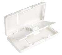 MINAOLULUS Étui Porte-anches de Hautbois Portable Blanc 6 Emplacements en Matériau Solide, Boîte à Anches Anti-humidité pour Rangement et Transport Sécurisé, Accessoire pour Musiciens