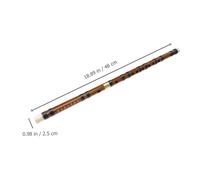 MINAOLULUS Flûte en Bambou Détachable 2 Sections G Tonalité, Flûte D'initiation Traditionnelle Chinoise pour Étudiants Débutants, Instrument Léger et Portable pour Pratique Musicale