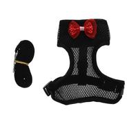 MINAOLULUS Harnais pour Poule Noire Taille M Laisse de Traction Extra-Longue, Harnais en Matériau Solide pour Poulet de Compagnie, Accessoire Extérieur pour Promenade et Entraînement