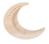MINAOLULUS Harpe Lyre Portative en Bois 7 Cordes Forme Lune, Instrument de Musique Débutant, DIY à Assembler, Harpe Lyre Compacte pour Apprentissage et Détente Musicale