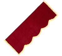 MINAOLULUS Housse pour Piano Droit en Tissu Velours Doré Semi-transparent, Couverture Anti-poussière Robuste, Coloris Rouge Foncé, Protection Solide pour Instrument de Musique, Adaptée