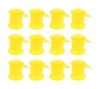 MINAOLULUS Indicateurs Écrous de Roue Jaune 33 Mm Plastique Lot de 24 pour Surveillance de Desserrage sur Voitures de Nuit et Sécurité Maximale