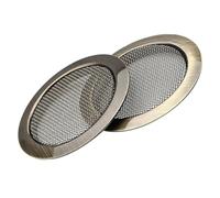 MINAOLULUS Insert de Rosace pour Guitare à Résonateur Lot de 2 Caches Métalliques Couleur Bronze Antique Protection pour Ouïes Acoustiques Compatible Guitares Résonateur