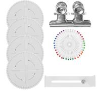 MINAOLULUS Kit de Tressage Soi-même 8 Pièces Support en Polystyrène 15x15 Cm 64 Trous, Cadre en Bois, Pinces et Épingle de Positionnement pour Bracelets, Corde à Tisser, Artisanat