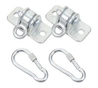 MINAOLULUS Kit Suspendre pour Balançoire en Acier Coulé Lourd 2 Crochets Stables pour Fauteuil Suspendu Extérieur, Adapté pour Usage Intérieur et Extérieur