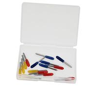 MINAOLULUS Lames de Rechange pour Machines de Découpe 15 Pièces Fraises de Découpe en Acier, Outil de Coupe Vinyle et Tissu, pour Découpeuse à Gravure et Plotter, Accessoires Professionnels