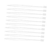 MINAOLULUS Lot de 10 Enfile-Aiguilles pour Punch Needle en Fil d'acier Blanc, Facile à Utiliser et Portable, Travaux de Broderie Artisanale