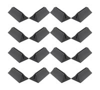 MINAOLULUS Lot de 16 Supports de Cloisons pour Bureau sans Perçage, Base Stable en Plastique, Clip Ajustable Compatible Panneaux de Séparation, Fixation Facile pour Espace de Travail Privé