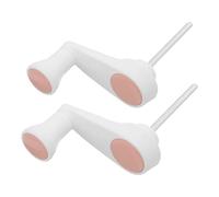 MINAOLULUS Lot de 2 Manivelles à Six Dents pour Bureau Assis-Debout, Outil Manuel de Réglage de Hauteur, Mécanisme Robuste en Plastique Rose, Remplacement pour Tables et Établis,