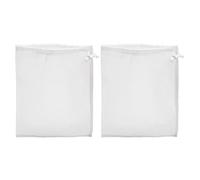 MINAOLULUS Lot de 2 Paquet de Filtration à Vin en Nylon Alimentaire Blanc, Résistance Haute Température, Multiusage pour Vinification Cuisine à Domicile