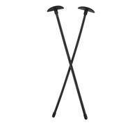 MINAOLULUS Lot de 2 Spatules en Silicone Noires pour Pots de Confiture et Blender, Grattoirs Flexibles et Doux pour Surfaces Manche Ergonomique et Forme Fine