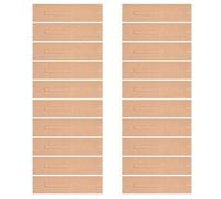 MINAOLULUS Lot de 20 Étuis Porte-Stylo en Papier Kraft Brun Fenêtre Transparente, Format Pochette Simple en Papier Kraft, pour Rangement et Protection des Stylos Lors D’activités Artistiques