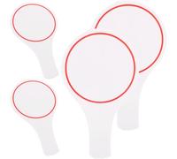 MINAOLULUS Lot de 4 Tableaux de Score Effaçables à Sec 15x25 Cm, Planches Blanches Face pour Vote Jury, Écriture Rapide et Réutilisable, Fourniture pour Jeux en Famille et Événements