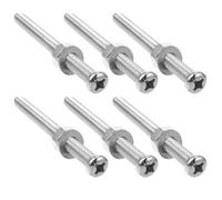 MINAOLULUS Lot de 6 Vis en Acier Inoxydable pour Accessoires D’échelle de Piscine, Fixations Universelles sous-Marines, Pièces de Rechange Solides pour Marches D’échelle, Installation Facile