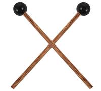 MINAOLULUS Maillets pour Instruments à Percussion Xylophones en Bois de Poulet 2 Pièces avec Tête en Caoutchouc Poignée Ergonomique pour École et Performance
