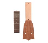 MINAOLULUS Manche de Ukulélé 21 Pouces en Bois avec Touche de 15 Frettes, Surface Lisse et Design Polyvalent, Réparation Pratique D'instruments de Musique Folk