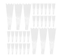 MINAOLULUS Manchon D'emballage Floral Transparent Opp pour Bouquets Multiples, 200 Pièces, Facile à Insérer et Retirer, pour Fleuristes et Mariages