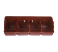 MINAOLULUS Mangeoire à Cochons en Plastique Pp Solide, 4 Compartiments pour Porcelets, Bol D’alimentation Anti-blessure, Distributeur Pratique pour Élevage Porcin et Ferme Agricole