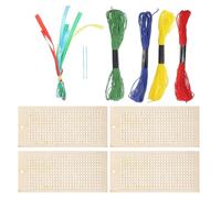 MINAOLULUS Marque-pages en Bois à Broder au Point de Croix Pré-trous, Set de 10 Pièces Délicats pour Étudiants et Amateurs de Loisirs Créatifs, Accessoire Léger pour Lecture et Scrapbooking