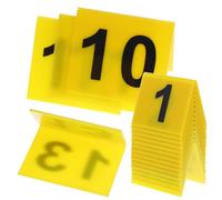 MINAOLULUS Marqueurs de Preuves Scène de Crime 15 Pcs Triangulaires Numéros 1 à 15 en Plastique pour Accessoires Policier et Signalétique de Fête