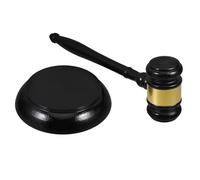 MINAOLULUS Marteau de Juge en Bois Massif, Maillet Compact Portable pour Vente aux Enchères, Marteau de Tribunal Utilisé par Avocat et Commissaire-priseur, Outil Sonore Professionnel