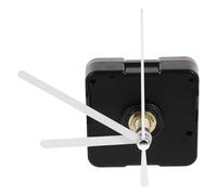 MINAOLULUS Mécanisme de Mouvement D'horlogerie Quartz Compact Aiguilles | Plastique, Lot de 1 Set, pour Horloges Murales sans Cadre et Disques Vinyle, Blanc Noir