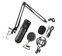 MINAOLULUS Microphone à Condensateur Cardioïde USB pour Ordinateur, Micro pour Streaming et Enregistrement, Capteur Haute Précision, Réglage Volume Intégré, Compatible Couleur Aléatoire