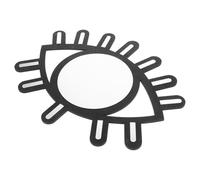 MINAOLULUS Miroir Mural Décoratif Noir en Bois Forme Œil, Décoration Murale Nordique pour Intérieur, Accessoire de Photographie et Décor de Fond Photo, pour Salon et Chambre Garçon et Filles