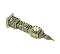 MINAOLULUS Modèle Big Ben en Alliage Métal Bronze Vintage, Statue Décorative Rétro pour Bureau et Maison, Figurine Décoration Intérieure Style Européen, Souvenir Londres Authentique, Objet