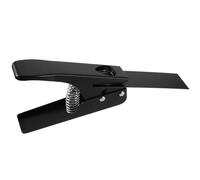 MINAOLULUS Outil Perforateur Médiator Guitare en Métal Noir, Coupeur DIY pour Création de Plectres Ukulélé et Basse, Accessoire Portable pour Fabrication Personnalisée, Fournitures