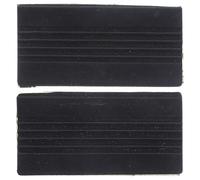 MINAOLULUS Pads Antidérapants pour Batterie Jazz en Caoutchouc Noir, Protection de Cercle de Tambour, Accessoires pour Pédales de Grosse Caisse, Lot de 2 Pièces, Compatible Batteries