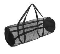 MINAOLULUS Paquet et Maille Noir de Sport Grosse Capacité en Filet avec Double Sangle en PVC pour Équipement Sportif pour Yoga et Entraînement Fitness