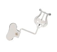 MINAOLULUS Pince à Partition Argentée pour Instruments D’orchestre, Porte-partitions Portable en Fer, Clip Stable pour Feuilles Musicales, Accessoire Pratique pour Pupitre de Musique