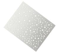 MINAOLULUS Pochoir à Découper DIY en Acier au Carbone, Matrice de Découpe Étoile Argentée pour Scrapbooking, Gaufrage et Loisirs Créatifs, Modèle Décoratif pour Fond Étoilé, Fournitures