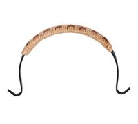 MINAOLULUS Poignée Ergonomique Manipulation Sûre de Théière en Fer et Cuir Suédé, Robuste et Anti-brûlure, Adaptée Usage Professionnel et Personnel