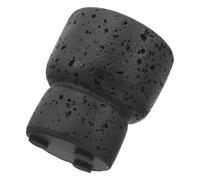 MINAOLULUS Pot à Allumettes en Béton Imitation Pierre de Lave Noir Gris 6,8x8 Cm, Conteneur de Rangement Rechargeable pour Bureau et Cheminée, Support Décoratif pour Allumettes de Cheminée