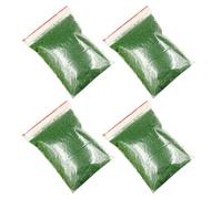 MINAOLULUS Poudre de Gazon Artificiel Verte 4 Pcs pour Modélisme, Matériau de Flocage Touffu pour Décor de Jardin Miniature, Paysage Ferroviaire, Loisirs Créatifs et Diorama Réaliste