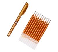 MINAOLULUS Recharges en à Mm 0,7 Dorées Paillettes Stylos Gel et pour Plastique Portable Usage Fluide, 1 Set Amateurs de Caractères Chinois Amis