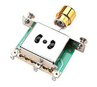 MINAOLULUS Sélecteur de Micros à Bascule Métallique 3 Voies Doré pour Guitare Électrique, Accessoire Commutateur 3 Positions Compatible, Potentiomètre Modifié, Contrôle Précis du Micro,