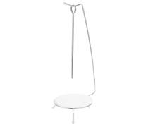 MINAOLULUS Support à Brochettes en Acier Inoxydable avec 2 Aiguilles, Support Suspendu pour Barbecue, Étagère Compacte pour Grillades Verticales, pour Kebabs et Brochettes, Usage Extérieur