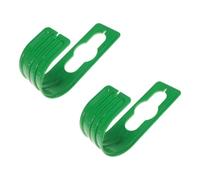 MINAOLULUS Support de Tuyau D'arrosage en Plastique Vert, Crochet Suspendu sans Perçage, Lot de 2 pour Jardin et Arrosage Pratique