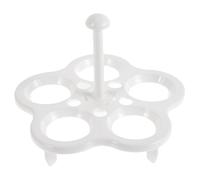 MINAOLULUS Support Grille 5 Cases 2 Pièces en Plastique Réutilisable pour Cuiseur Vapeur Résistant Haute Température pour Cuisson des Œufs à Vapeur