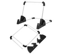 MINAOLULUS Support Métallique Réglable Multi-angle pour Tablette Lumineuse A4, Lot de 2 Supports Pliables pour Chevalet de Présentation et Planche à Tracer, Usage Artistique et Bureau, Noir