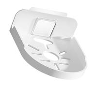 MINAOLULUS Support Mural pour Caméra de Sécurité et Haut-Parleur, Mini Étagère Ronde Blanche sans Perçage, Étagère Murale de Salle de Bain Polyvalente pour Rangement et Organisation, 1 Pièce