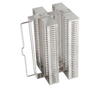 MINAOLULUS Support pour Lames de Microscope Acier Inoxydable Emplacements Rack de Coloration Léger et Portable pour Accessoires de Biologie Organisation Stable pour Laboratoire