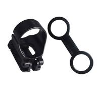 MINAOLULUS Support pour Tuba de Plongée en Silicone Abs Noir, Double Anneau | Forme Ovale, Connexion Pratique et Installation Rapide, Compatible Sangle de Masque et Tube