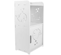 MINAOLULUS Table de Chevet Petite Décoration Intérieure Blanche en Bois Moderne Simple Structure Creuse Supporte des Objets Lourds et Facile à Déplacer pour Chambre