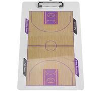 MINAOLULUS Tableau de Stratégie en PVC Portable pour Entraîneurs de Basketball à Surface Effaçable à Sec Recto Verso et Traceur de Statistiques des Joueurs pour Entraînement