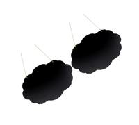MINAOLULUS Tableaux Noirs en Bois Double Face de Nuage 2 Pièces, Faciles à Suspendre, Écriture Craie, pour Notes et Décoration Murale
