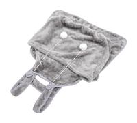 MINAOLULUS Tablier de Transport pour Chat en Polaire Douce Gris, Poche Frontale pour Petits Animaux, Tablier de Maintien Chaud et Confortable, Accessoire Pratique pour Transport et Câlins